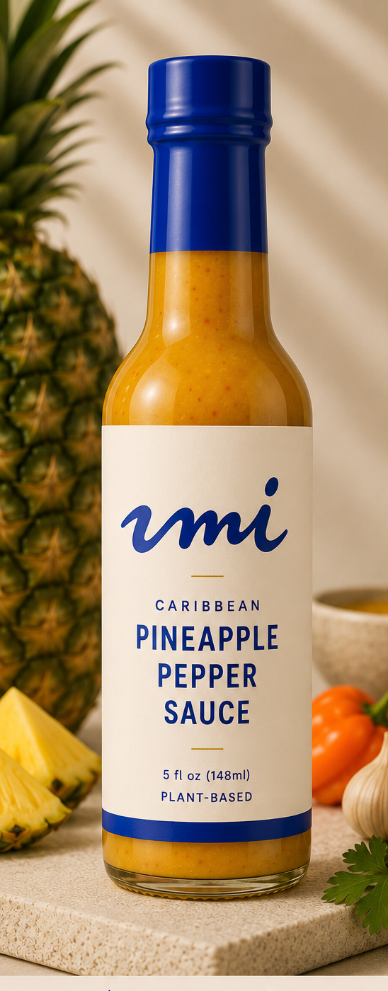 UMI Caribbean Pineapple Pepper Sauce bottle